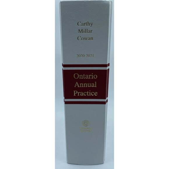 Ontario Annual Practice 2020-2021 Thomson Reuters Hardcover Book Law Canada - Picture 3 of 14